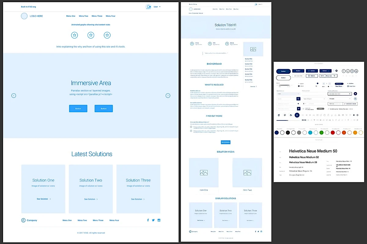 IFAD Portal Wireframes