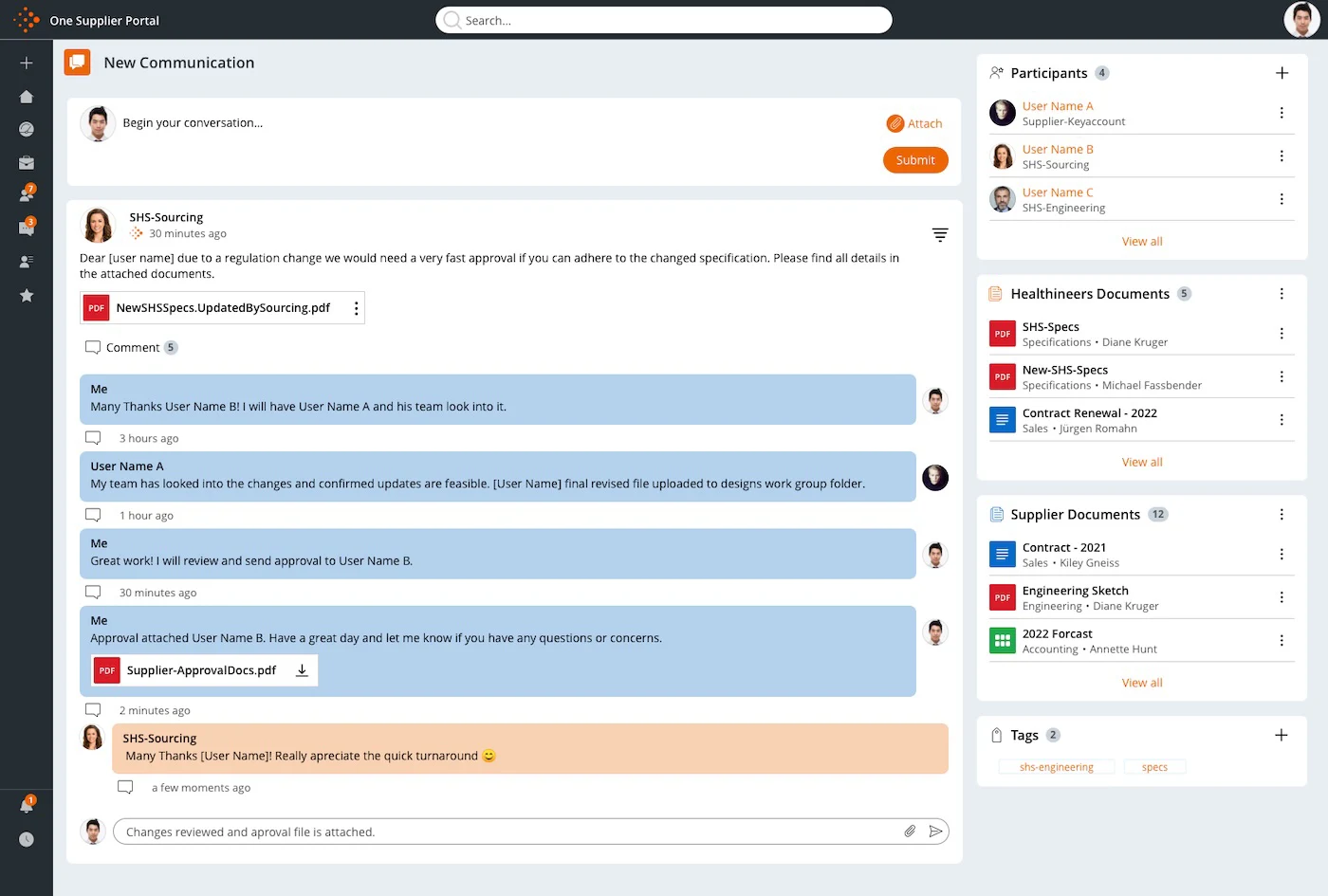 Communication streams